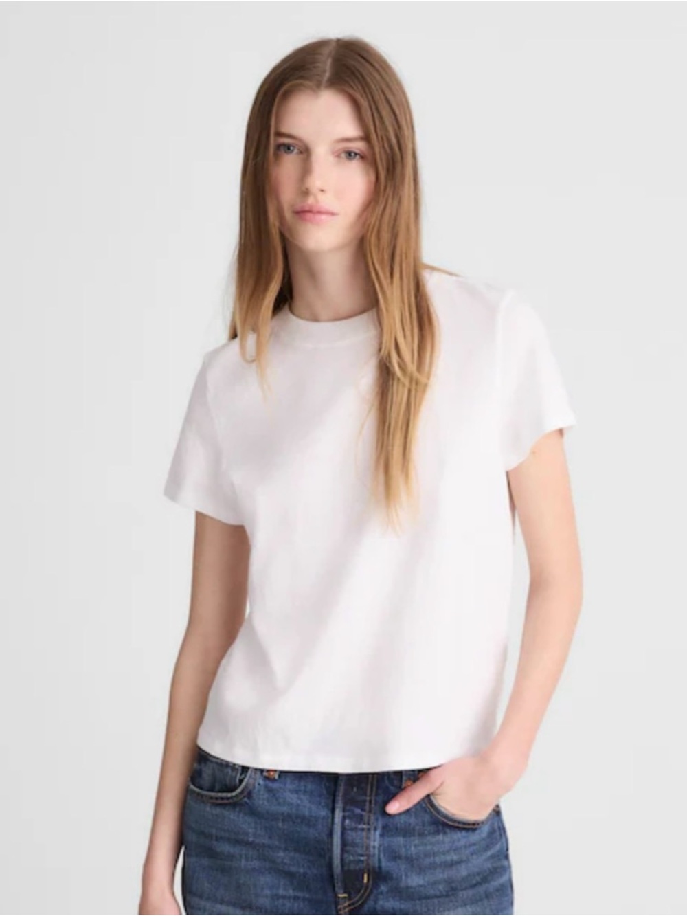NWT Madewell The Relaxed Tee Short Sleeve Vintage Jersey White